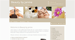 Desktop Screenshot of beautybyjanine.co.uk