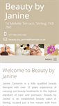 Mobile Screenshot of beautybyjanine.co.uk