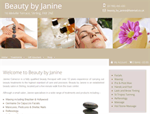 Tablet Screenshot of beautybyjanine.co.uk